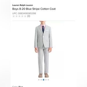 Boys Cotton Strip Suit like seersucker